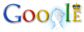 The Queen on Google Homepage