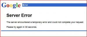 Google Mail Server is Down!