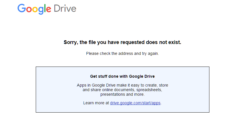 Google Drive Gone